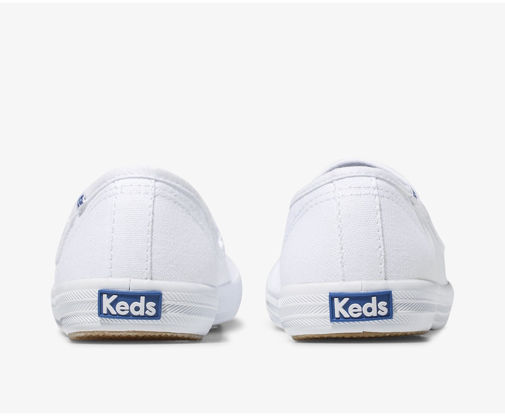 Slip Ons Keds Mujer Blancos - Champion Slip On - 5670-CALRB